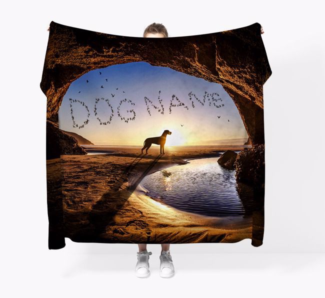'Cave Birds' - Personalized {breedFullName} Throw Blanket